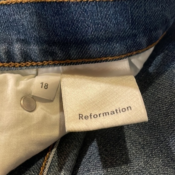 Reformation SKINNY & High rise jeans medium wash plus size 18 - Picture 9 of 13